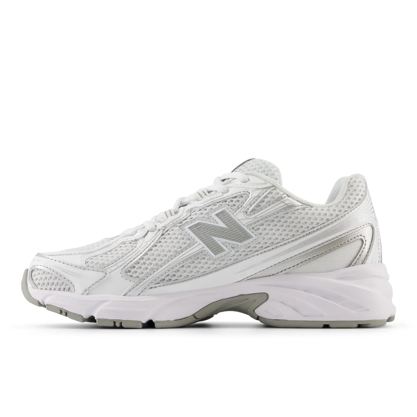 740 – WHITE with Metallic Silver and Reflection