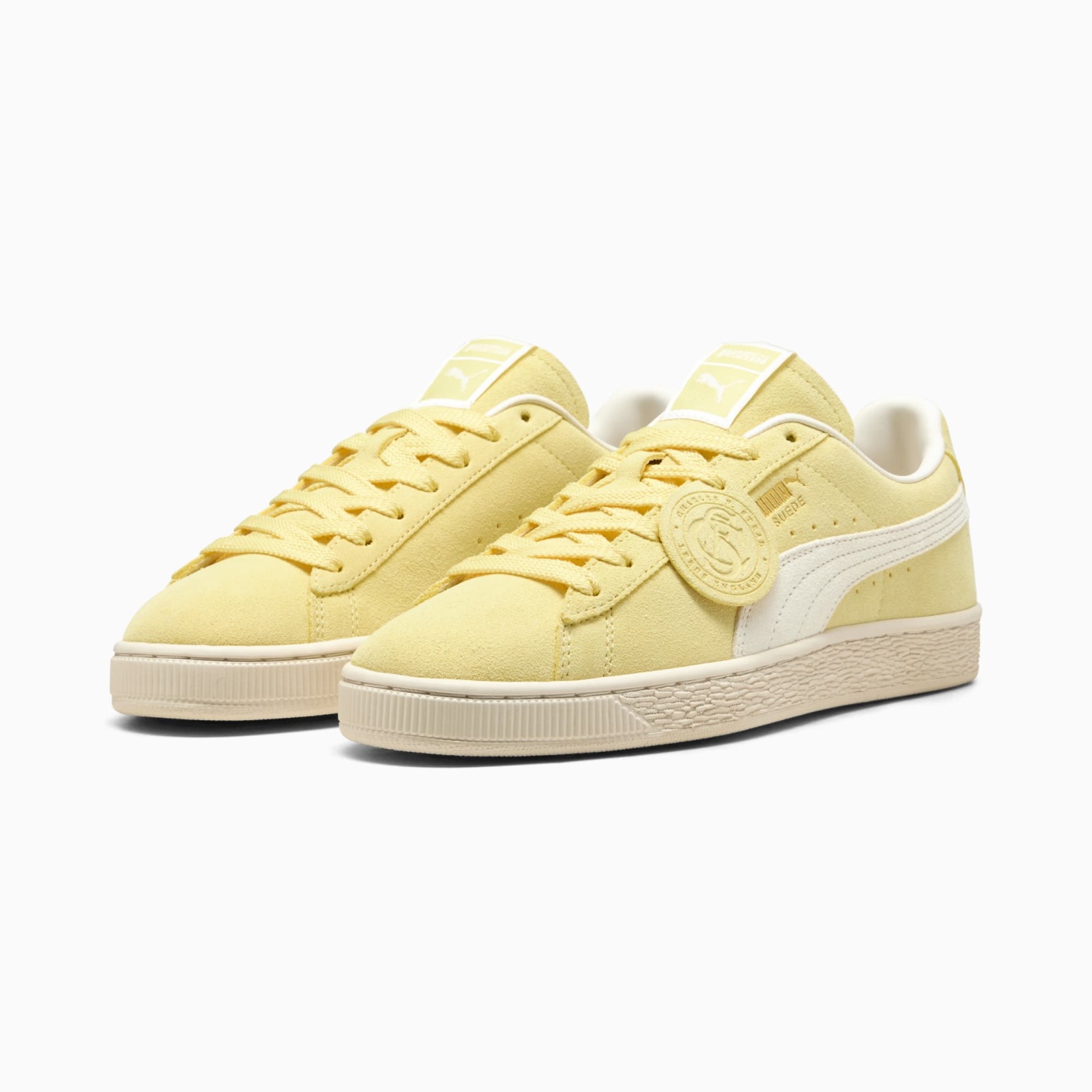Suede Charles F. Stead Sneakers Unisex – Pineapple Ice-Frosted Ivory