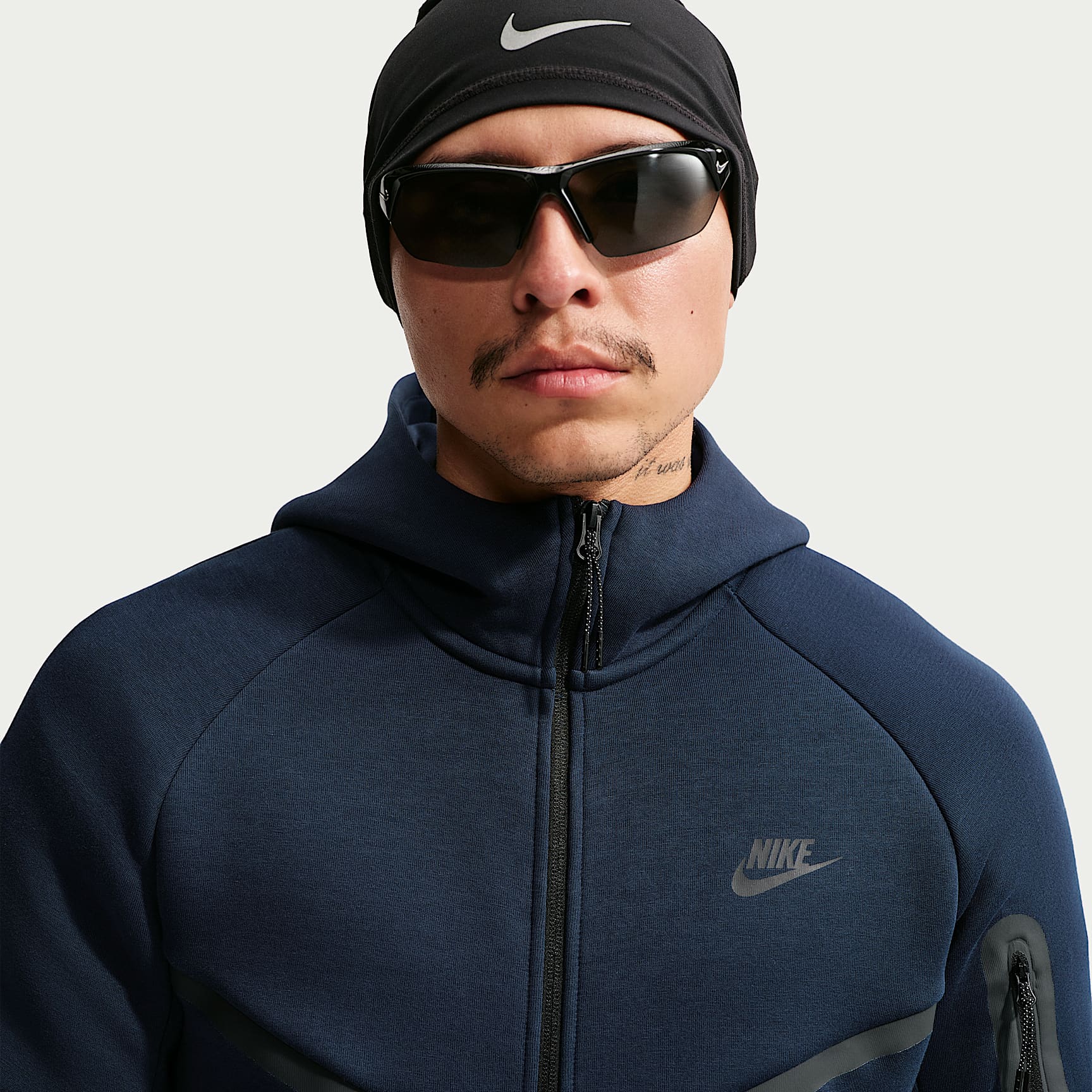 Nike Tech Men's Fleece Windrunner Full-Zip Jacket – Obsidian/Black