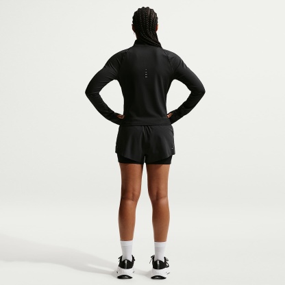 Nike Swift Women's Dri-FIT Mid-Rise 2-in-1 Running Shorts – Black