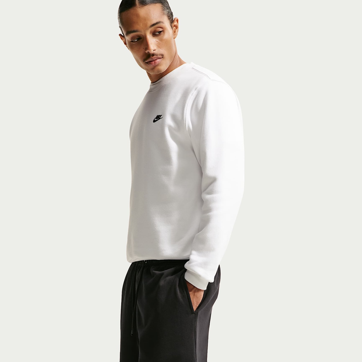 Nike Club Men's French Terry Flow Shorts – Black/Black/White