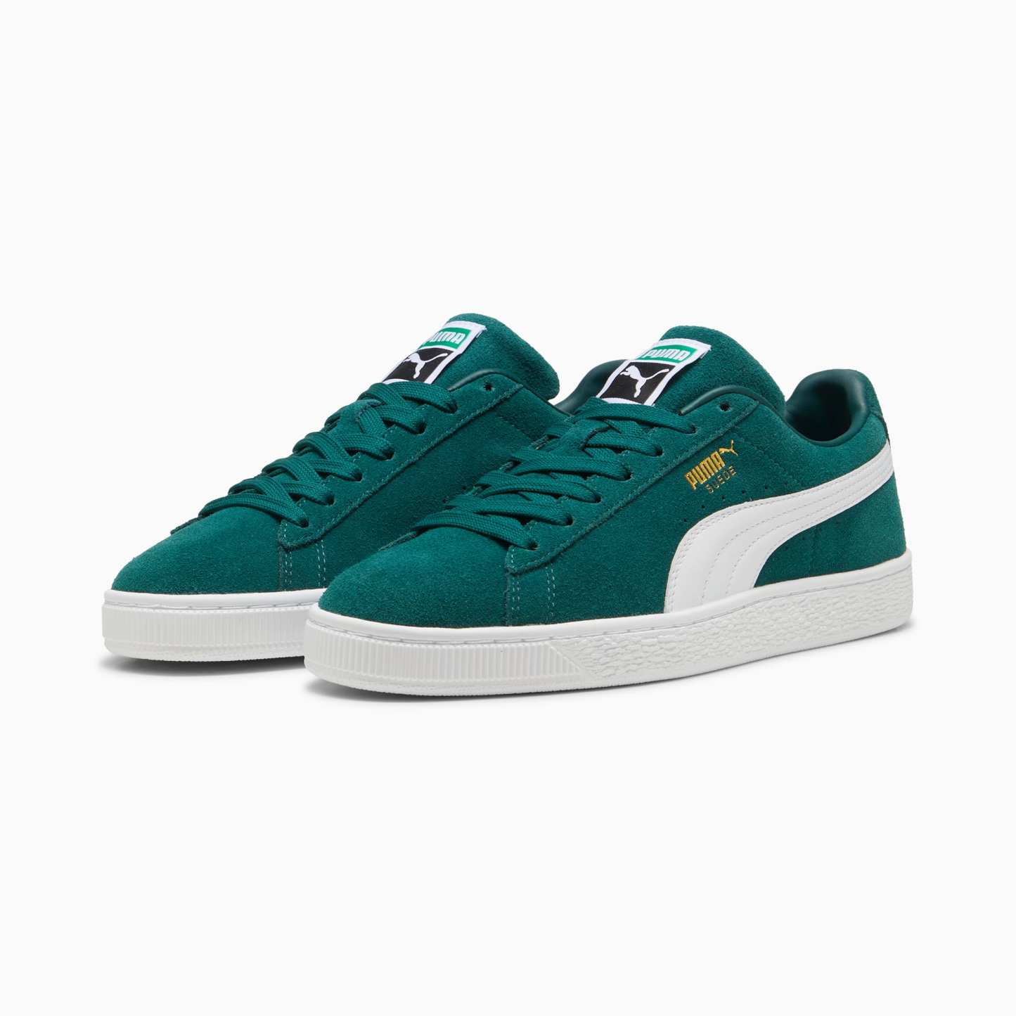 Suede Classic Sneakers Unisex – Dark Myrtle-PUMA White