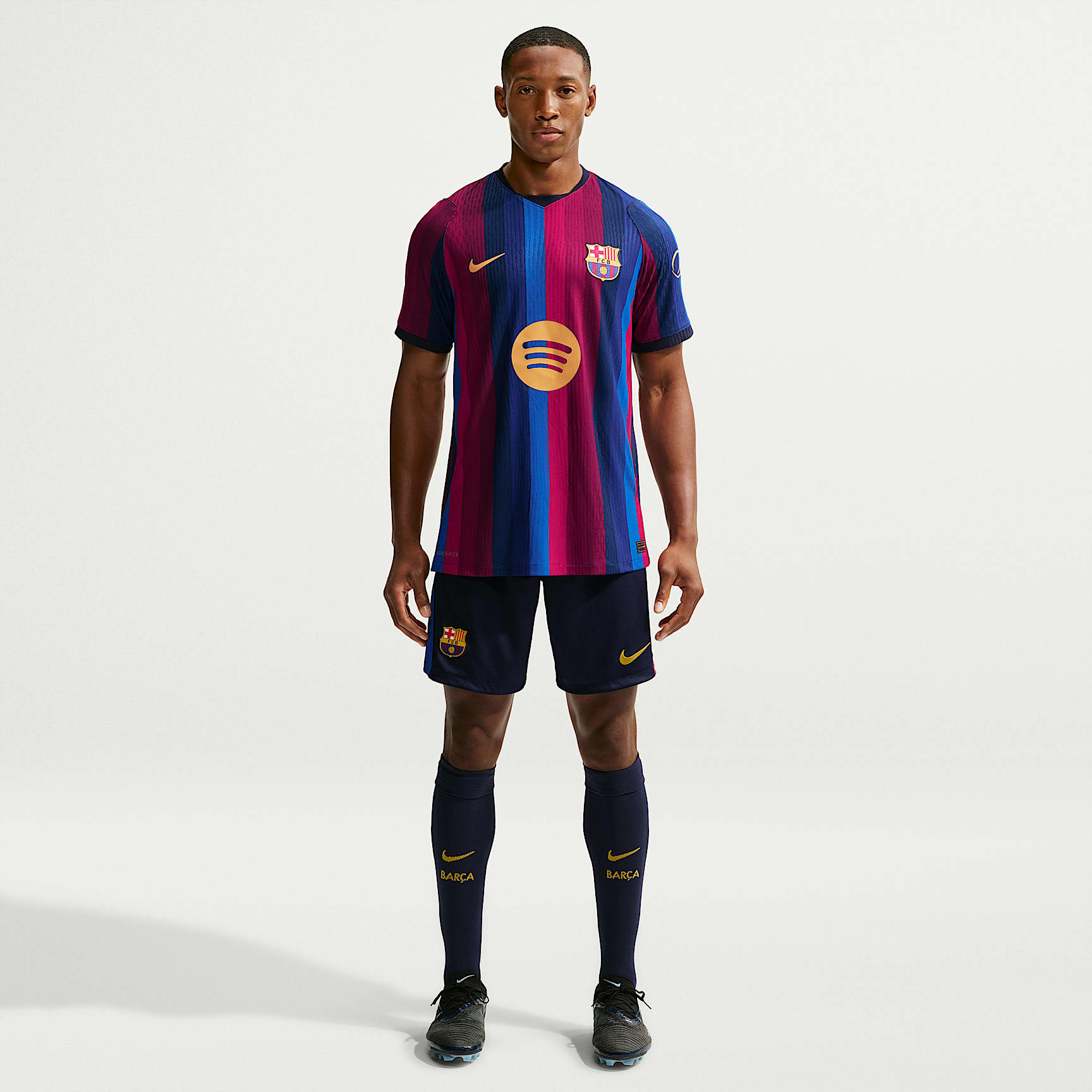 F.C. Barcelona 2026/27 Match Home Men's Nike Aero-FIT Football Authentic Shirt – Deep Garnet/Blue Void/Blackened Blue/Mineral Yellow