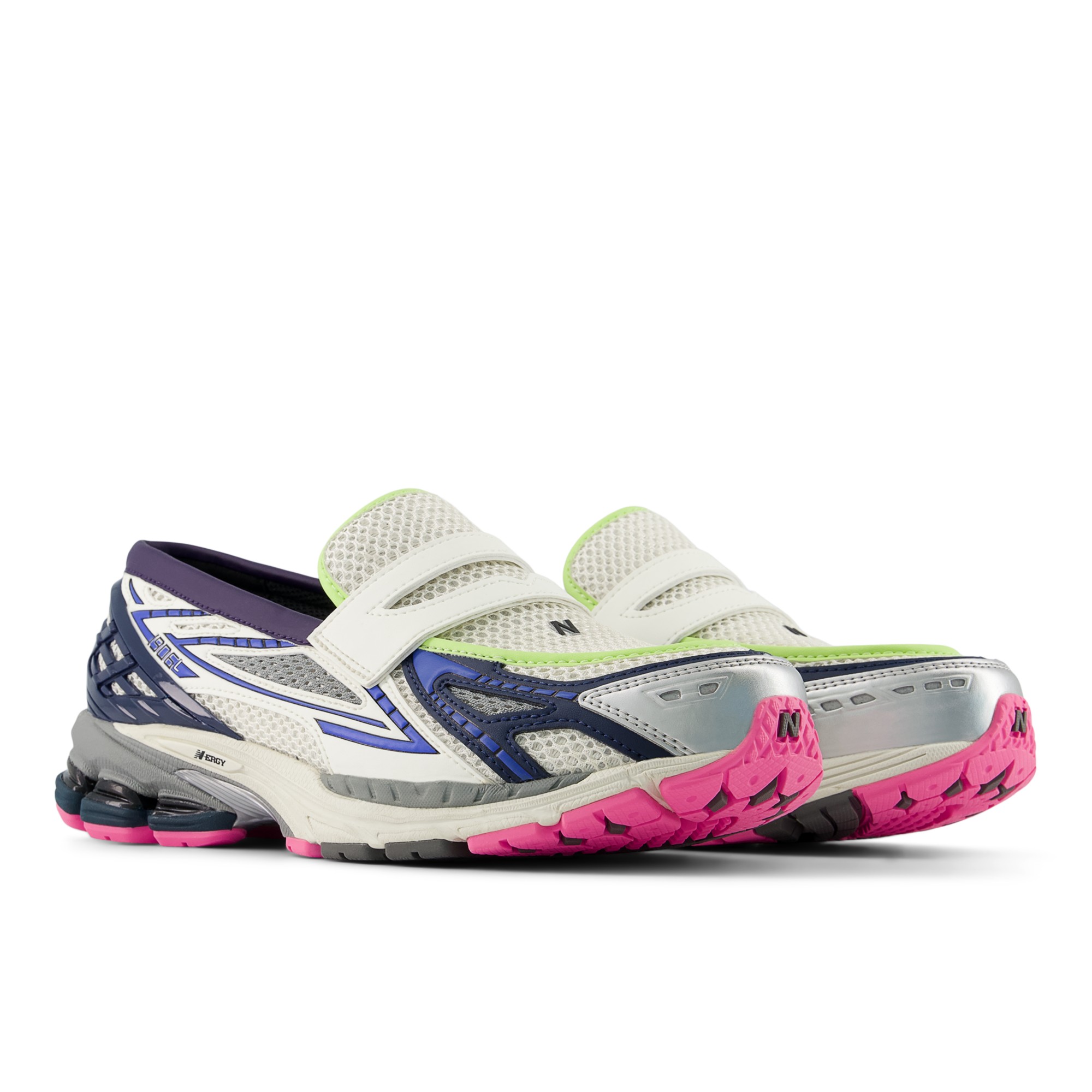 1906L – SILVER METALLIC with NB NAVY and PINK HEAT