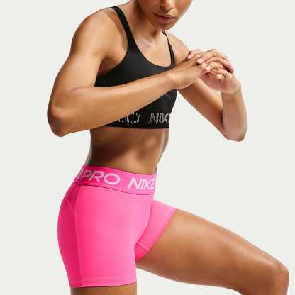 Nike Pro Women's Mid-Rise 7.5cm (approx.) Biker Shorts – Hyper Pink/White