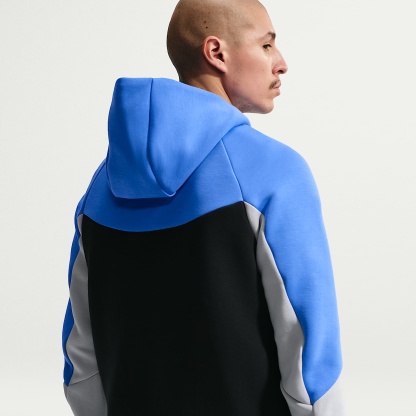 Nike Tech Men's Fleece Windrunner Full-Zip Jacket – Blue Crystal/Black/Light Smoke Grey/Black