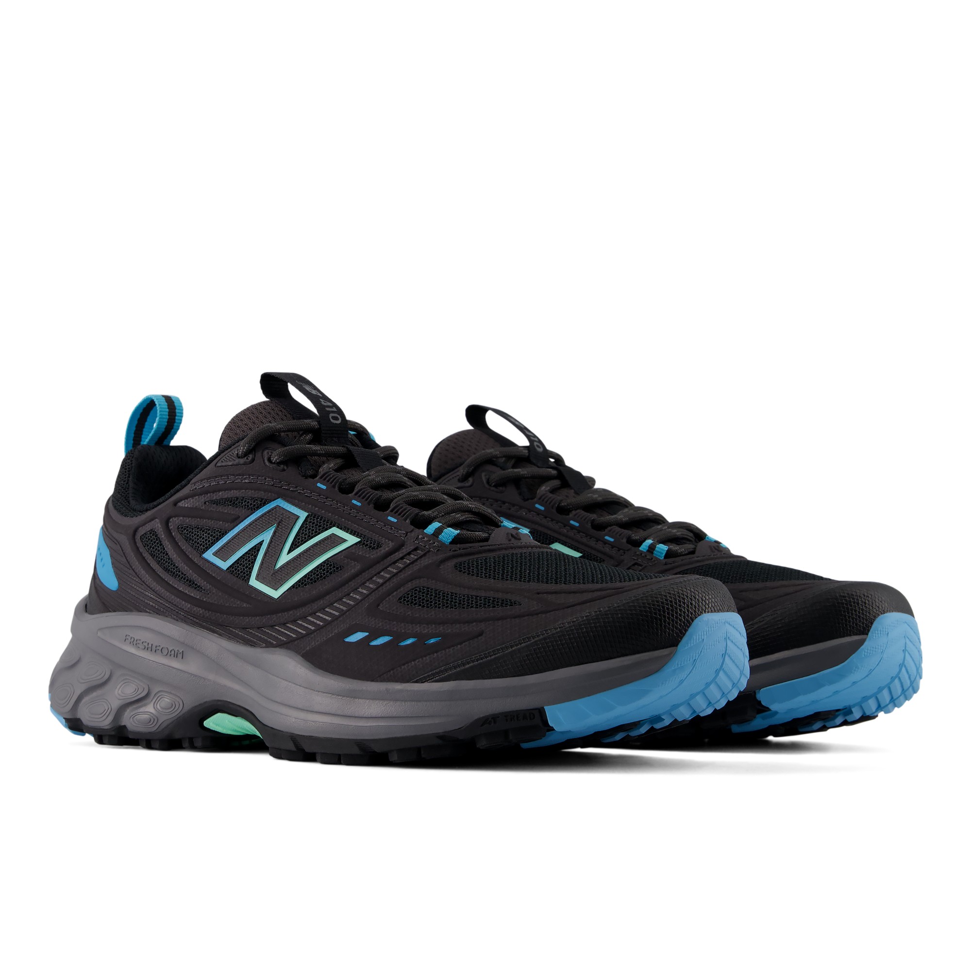 410v9 – BLACK with BLUE GLAZE and BRIGHT MINT