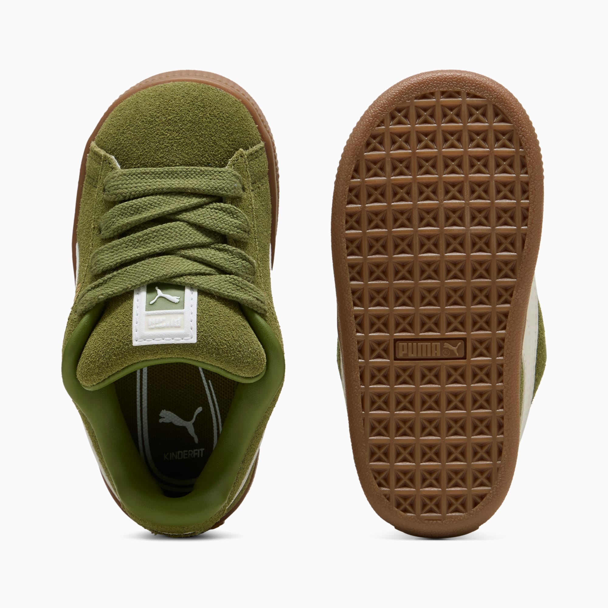 Suede XL Toddlers' Sneakers – Olive Green-Vapor Gray