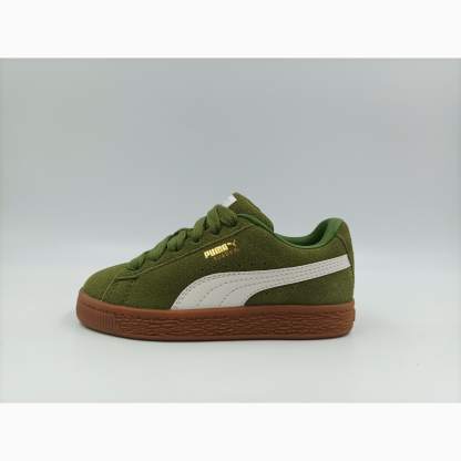 Suede XL Kids' Sneakers – Olive Green-Vapor Gray