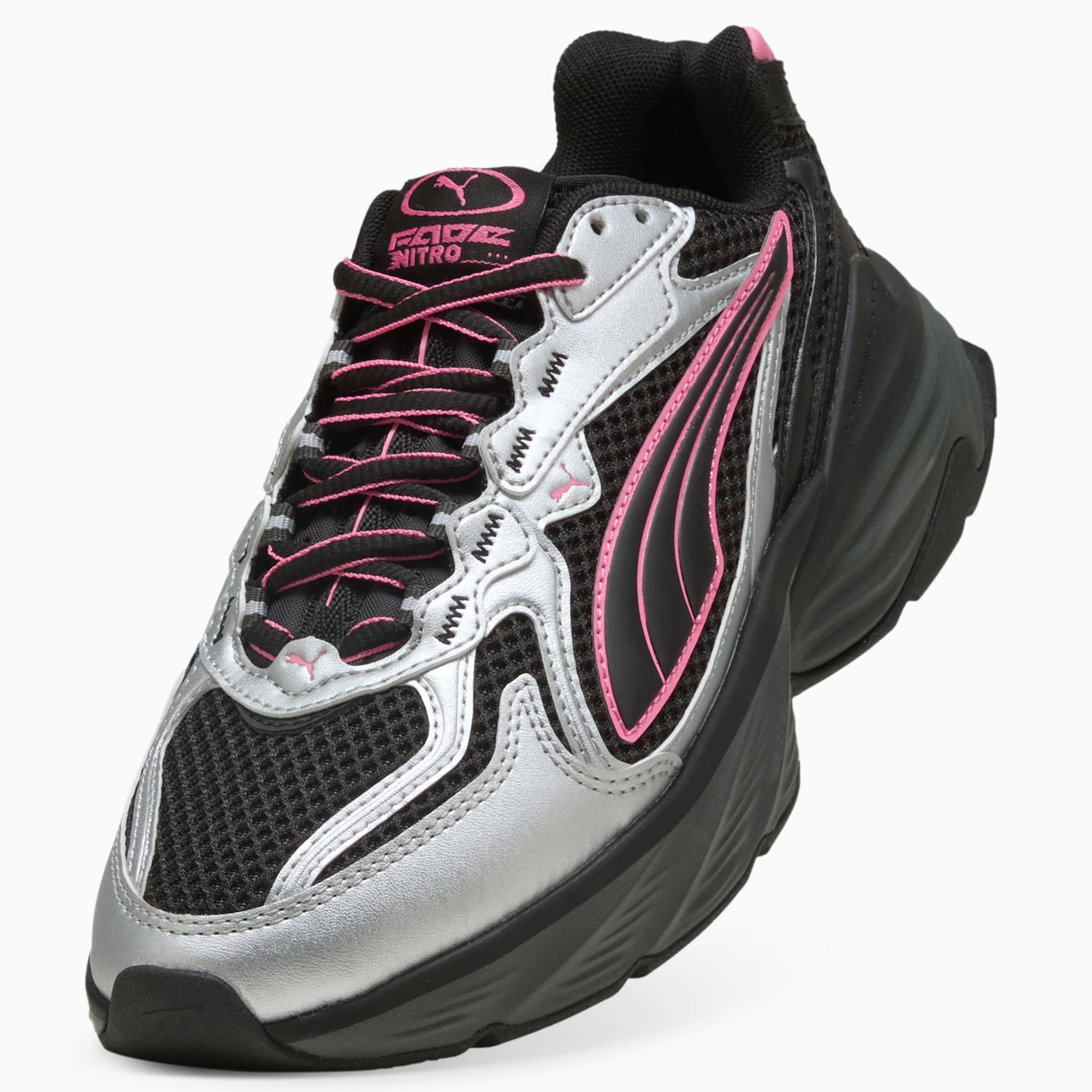 PUMA Fade Sneakers Unisex – PUMA Silver-PUMA Black-Strawberry Burst