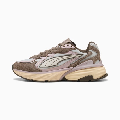 Fade LS Brushed Luxe Sneakers Women – Glacial Gray-Powder Pink