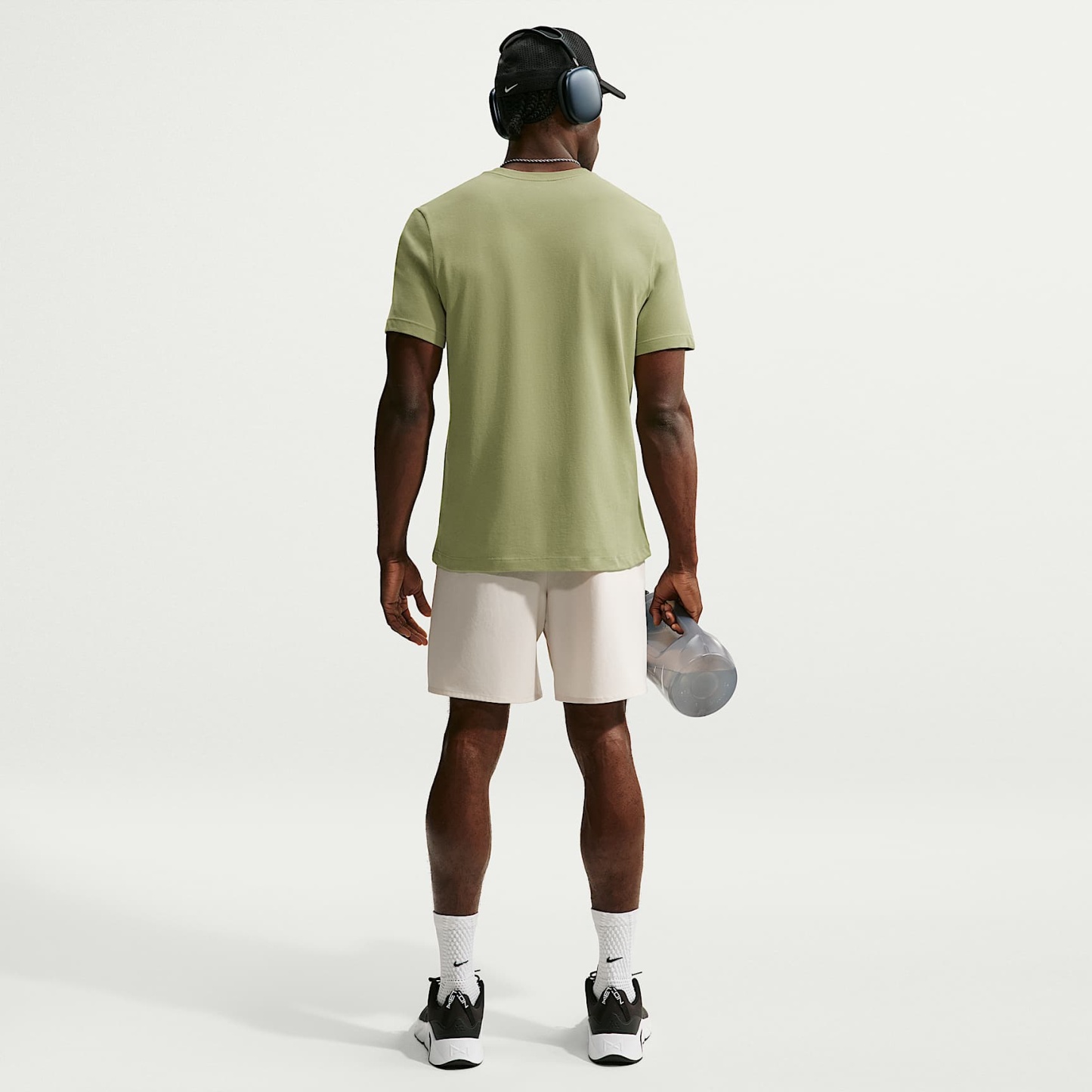 Nike Dri-FIT Men's Fitness T-Shirt – Dusty Olive/Black