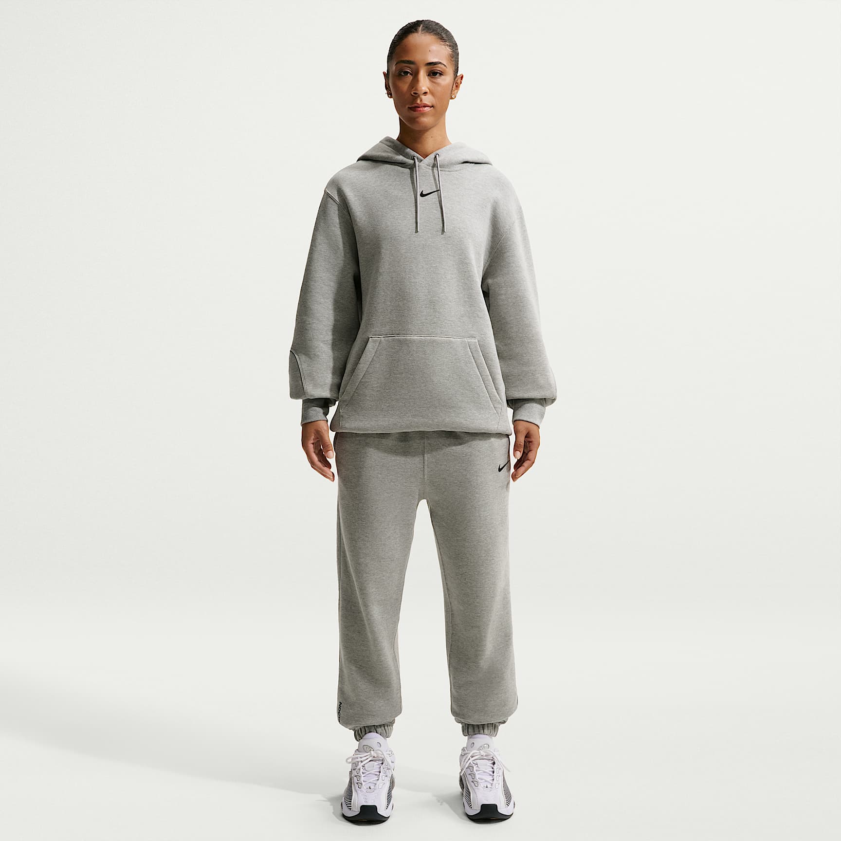 NOCTA Fleece CS Hoodie 2 – Dark Grey Heather/Matte Silver/Black