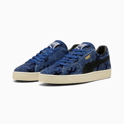 Suede Flock Sneakers Unisex – Blue Jewel-Club Navy