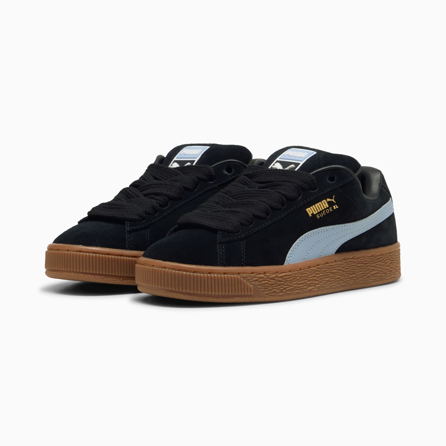 Suede XL Youth Sneakers – PUMA Black-Chambray Blue