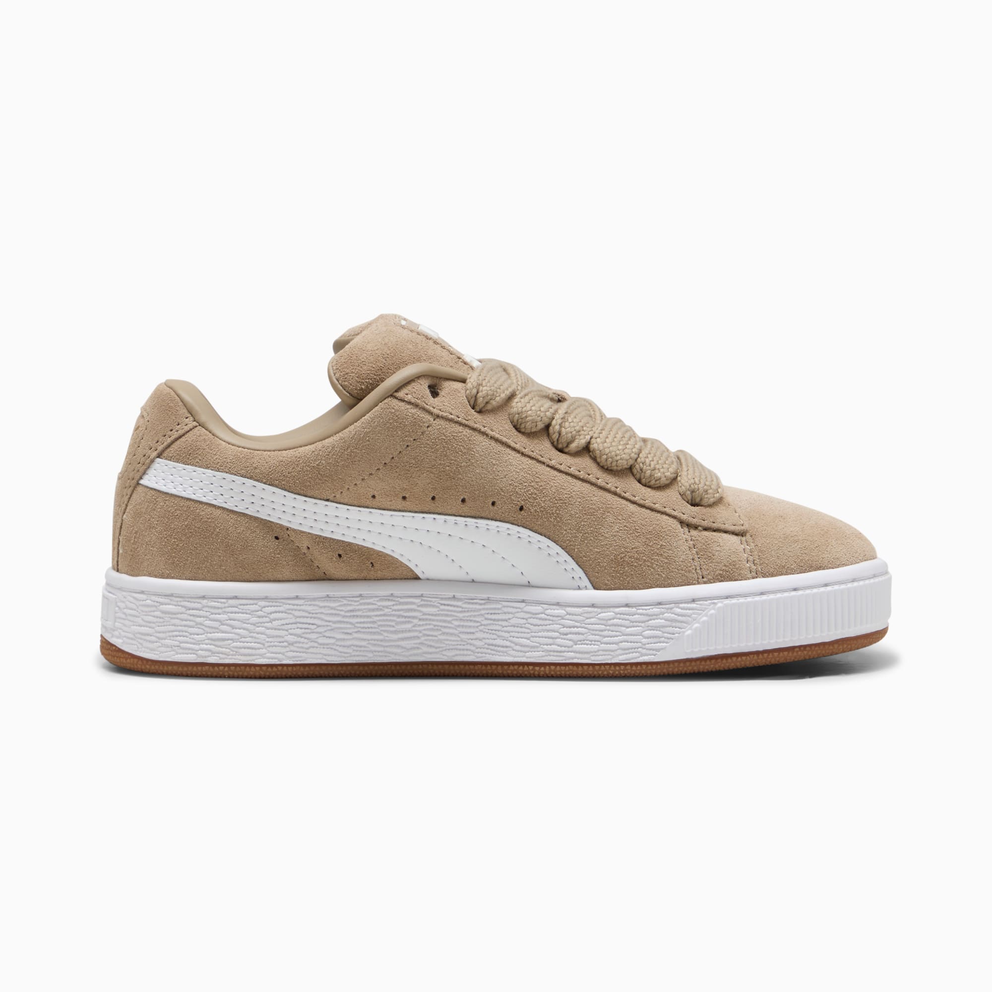 Suede XL Youth Sneakers – Ice Coffee-PUMA White
