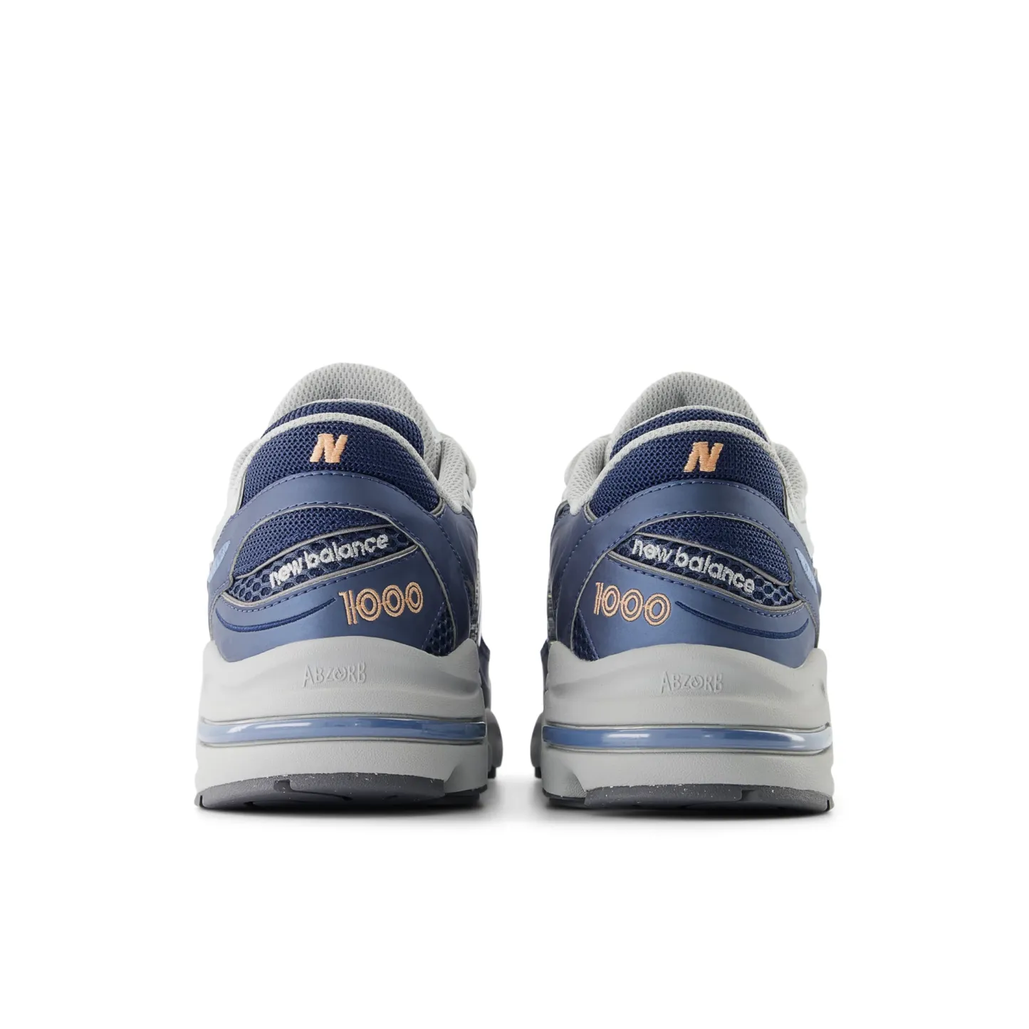 1000 – Vintage Indigo with Light Silver Metallic and Peach Nectar