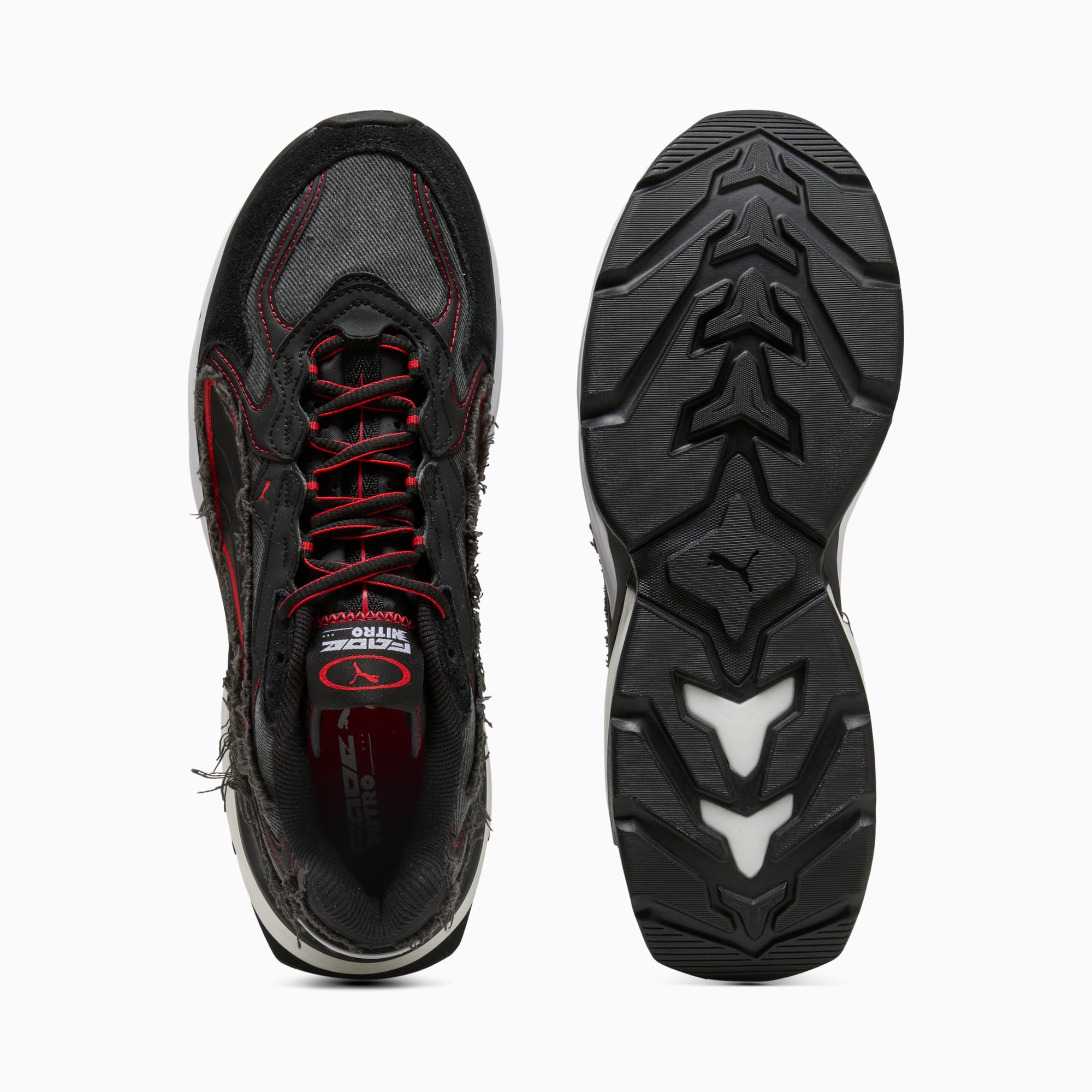 F1® Fade Sneakers Unisex – PUMA Black-Pop Red