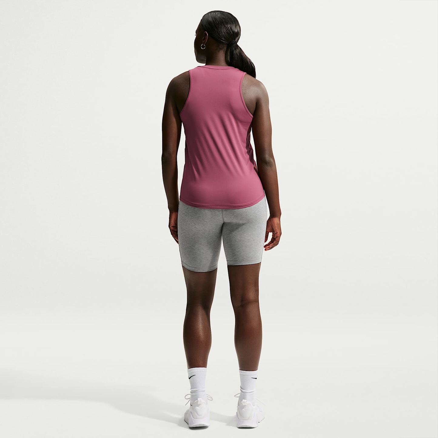 Nike One Classic Women's Dri-FIT Tank Top – Pink Smoke/White