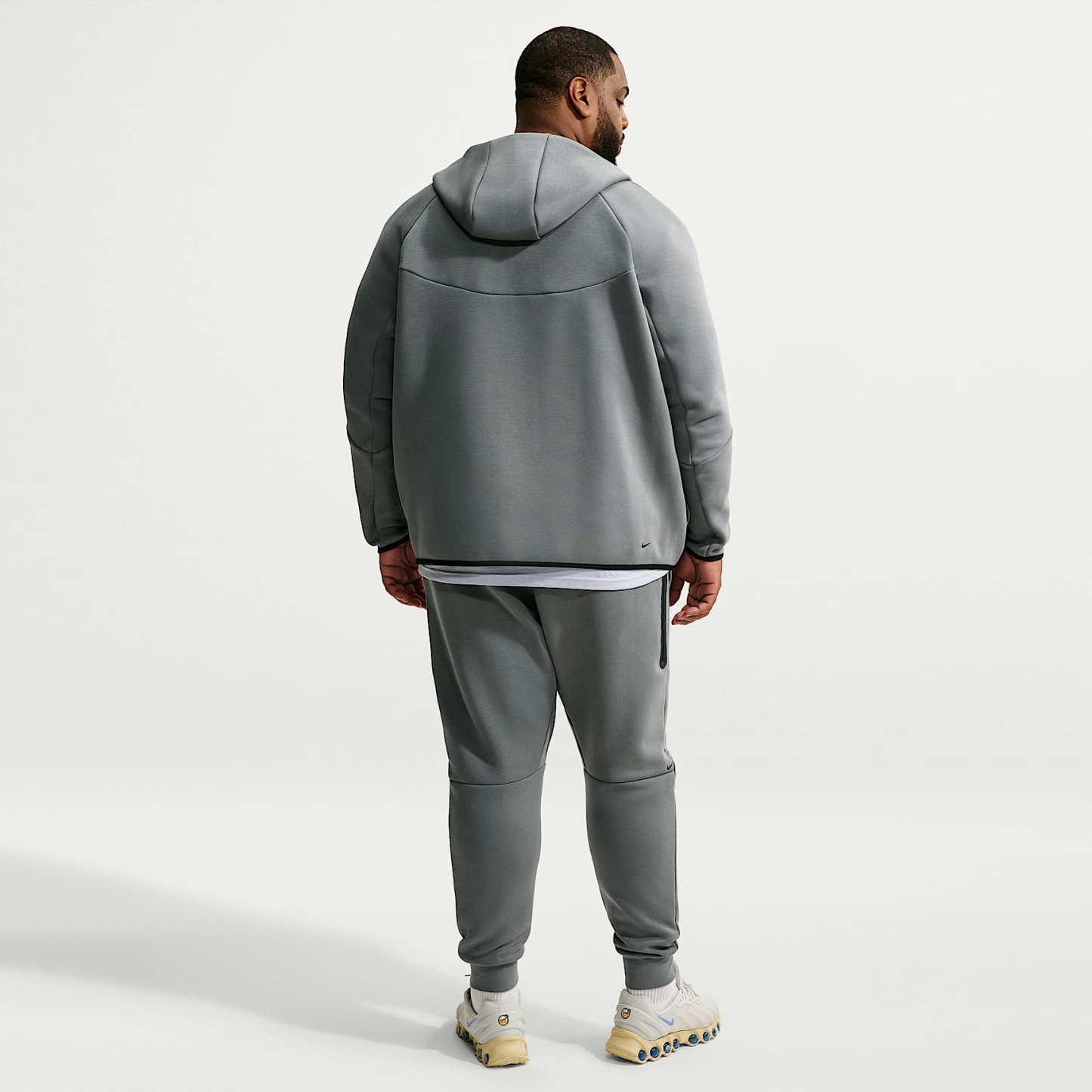 Nike Tech Men's Fleece Windrunner Full-Zip Jacket – Smoke Grey/Football Blue
