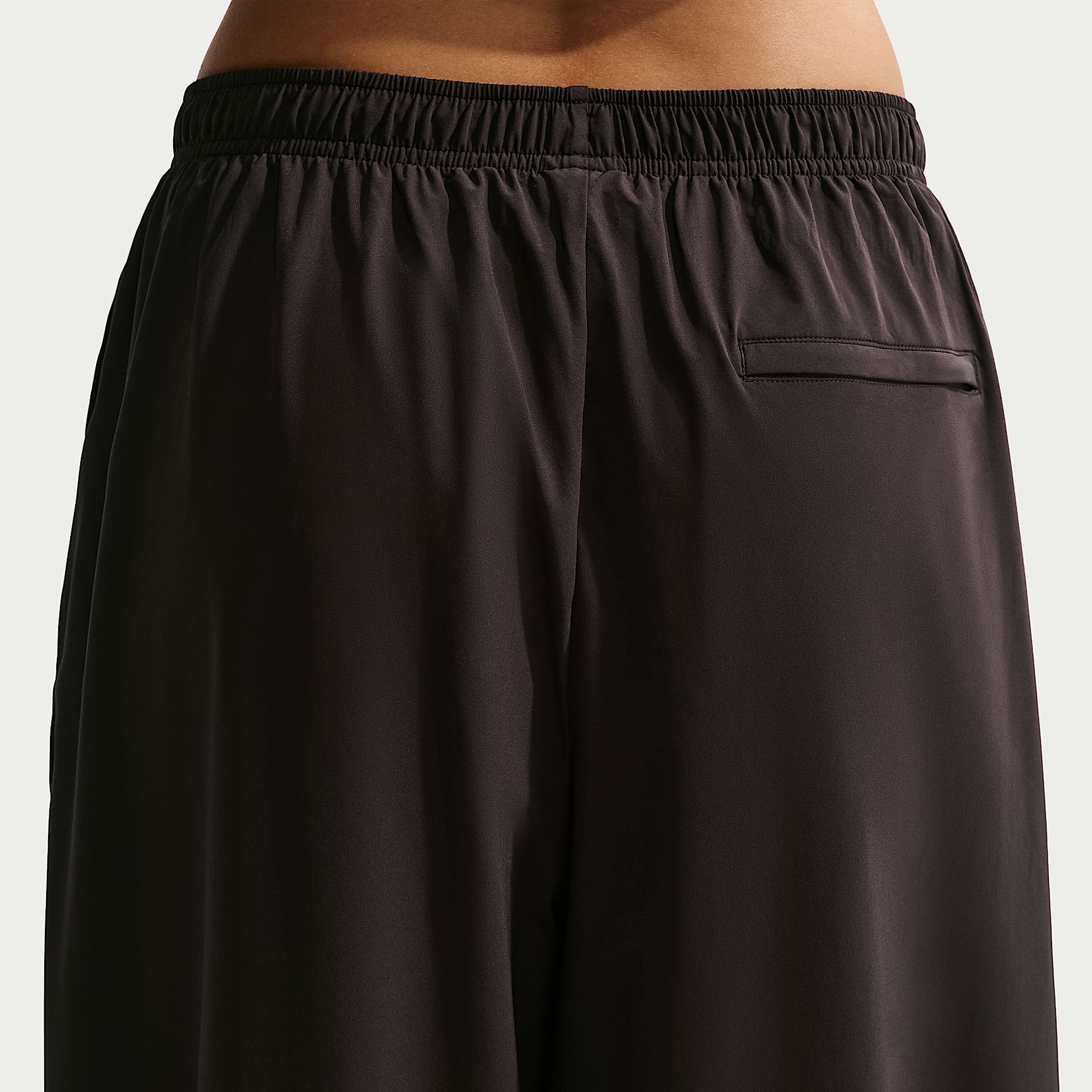 NikeSKIMS Stretch Nylon Women's Oversized Trousers – NSKM Dark Roast/NSKM Obsidian/NSKM Obsidian