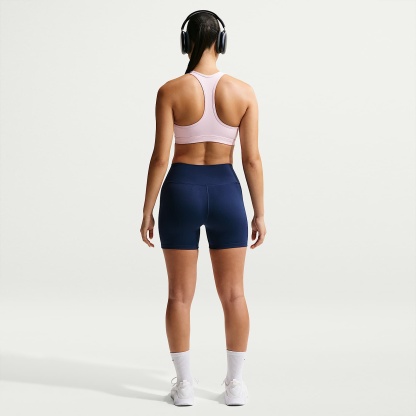 Nike One Women's High-Waisted 12.5cm (approx.) Biker Shorts – Midnight Navy/White