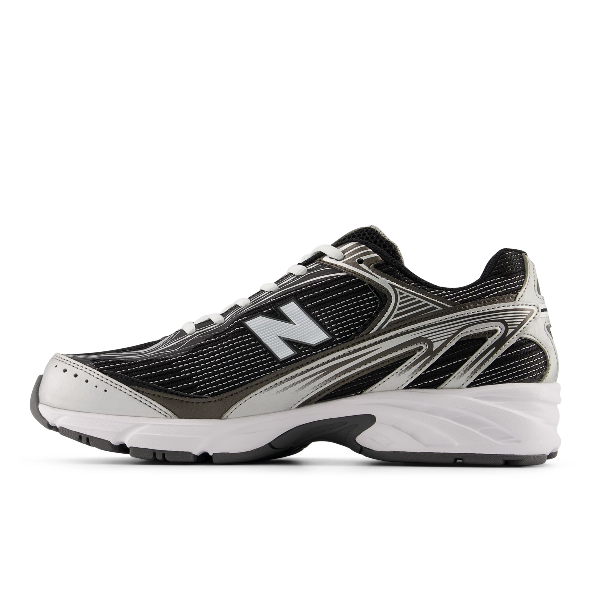 509 – BLACK with WHITE and SILVER METALLIC