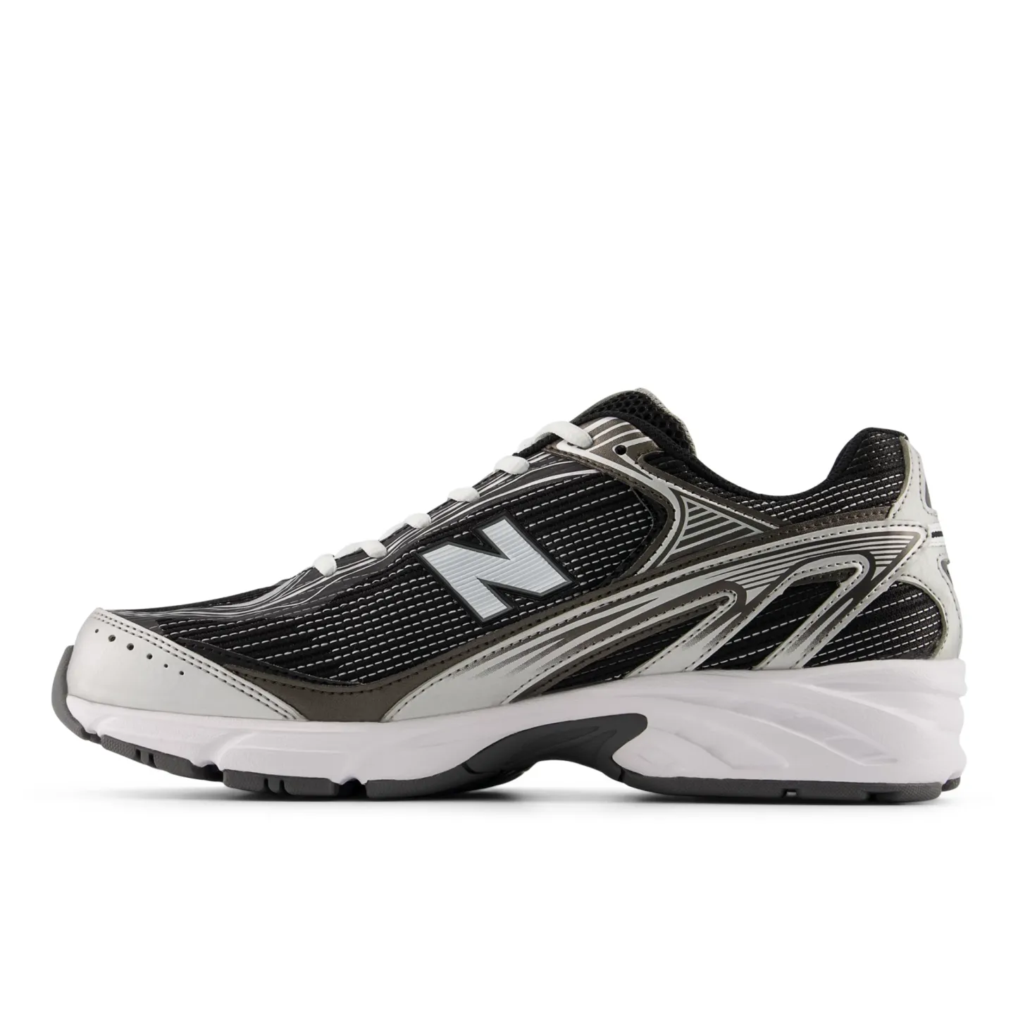 509 – BLACK with WHITE and SILVER METALLIC