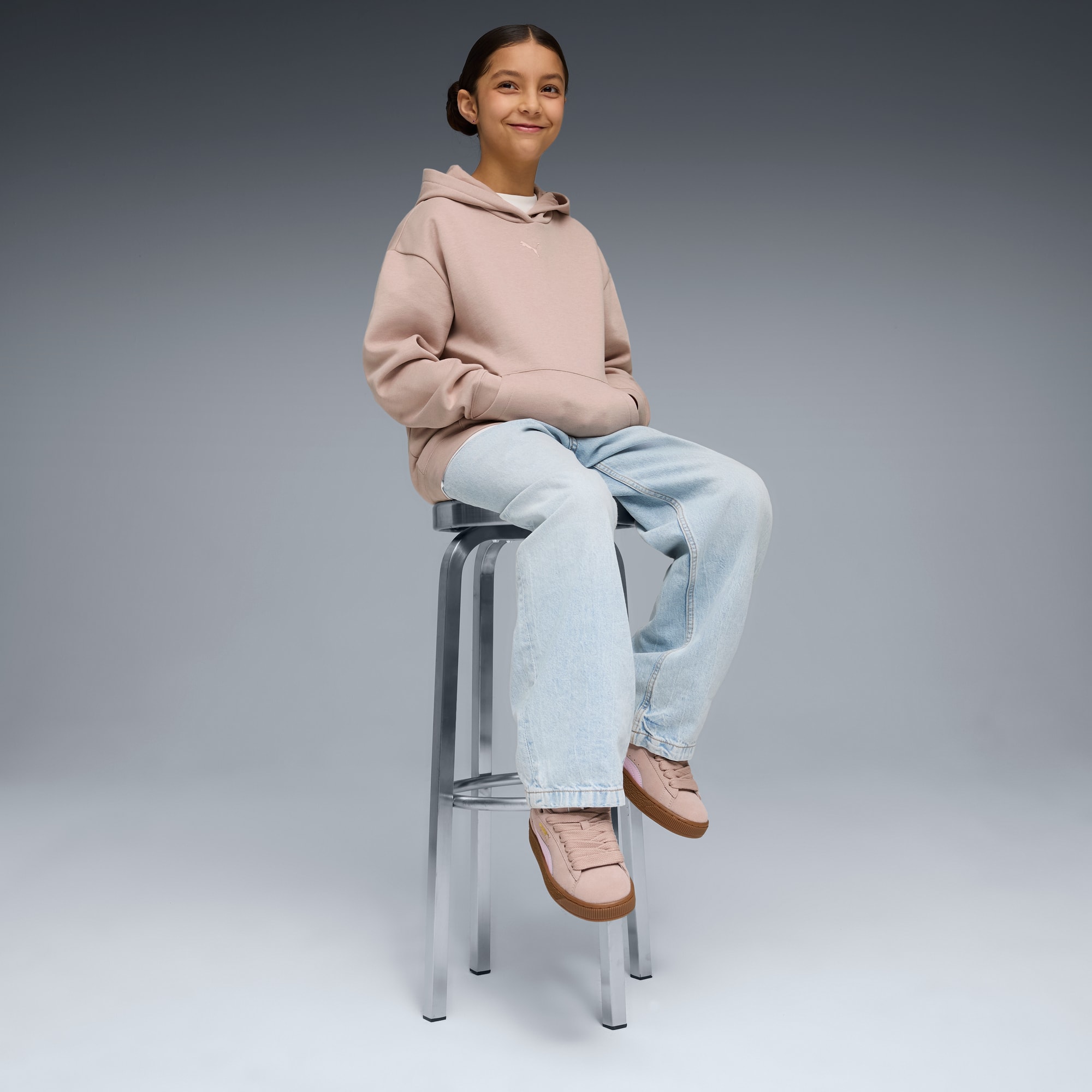 Suede XL Youth Sneakers – Rose Latte-Pearl Pink
