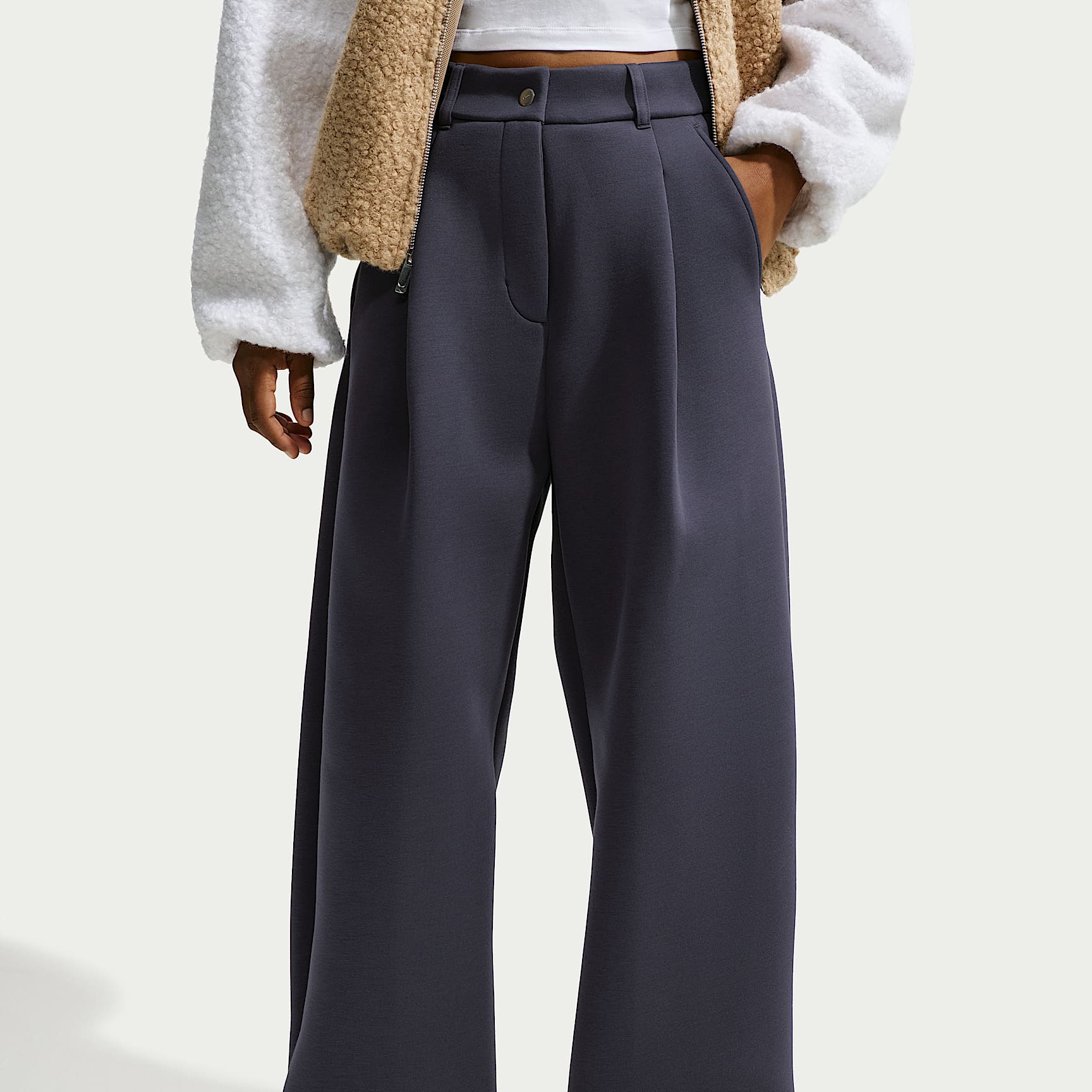 Nike Pre-game Fleece Women's Loose Mid-Rise Trousers – Gridiron/Gridiron