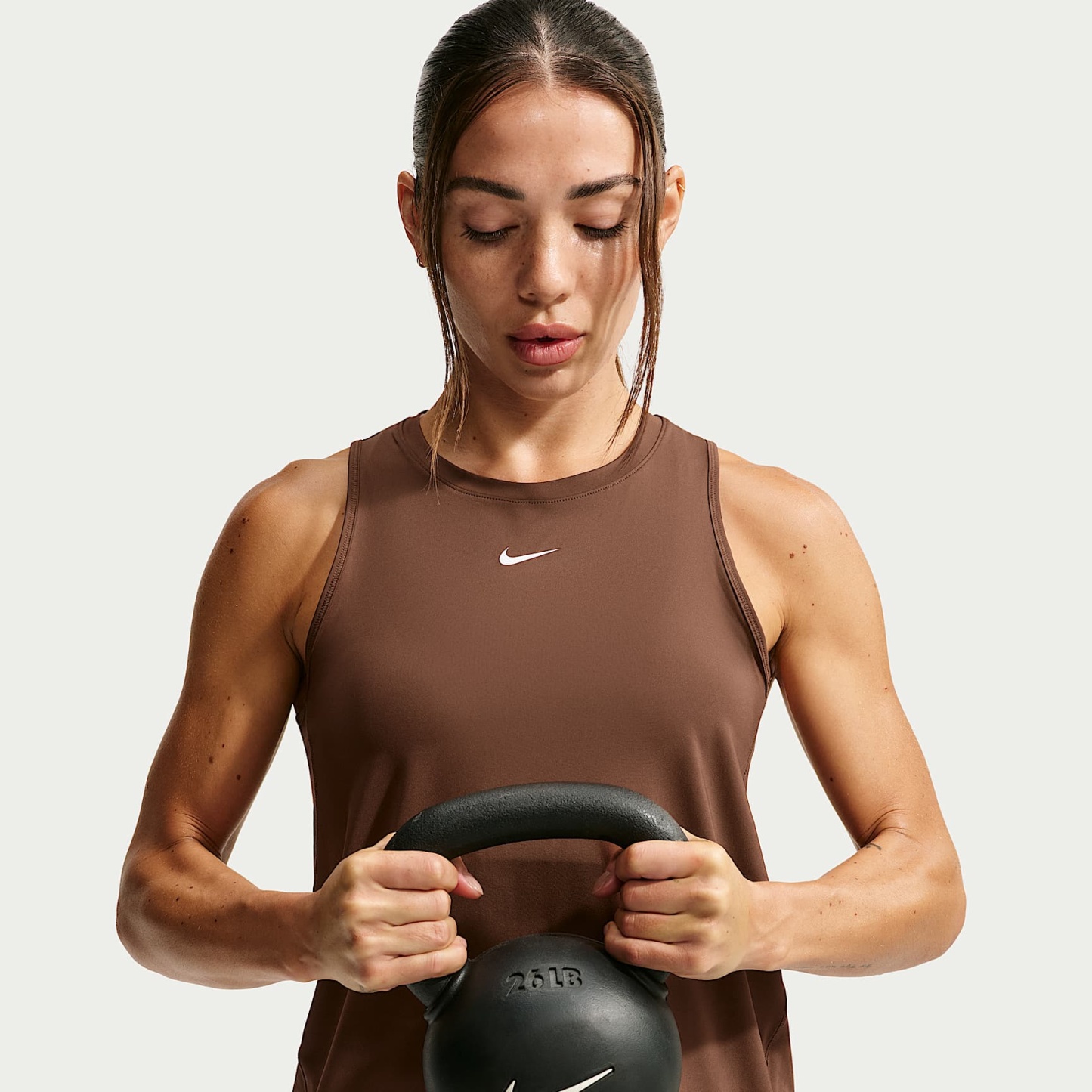 Nike One Classic Women's Dri-FIT Tank Top – Cacao Wow/White