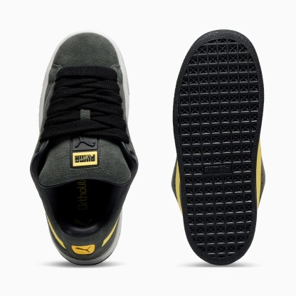 Suede XL Youth Sneakers – Shadow Gray-Lemon Meringue