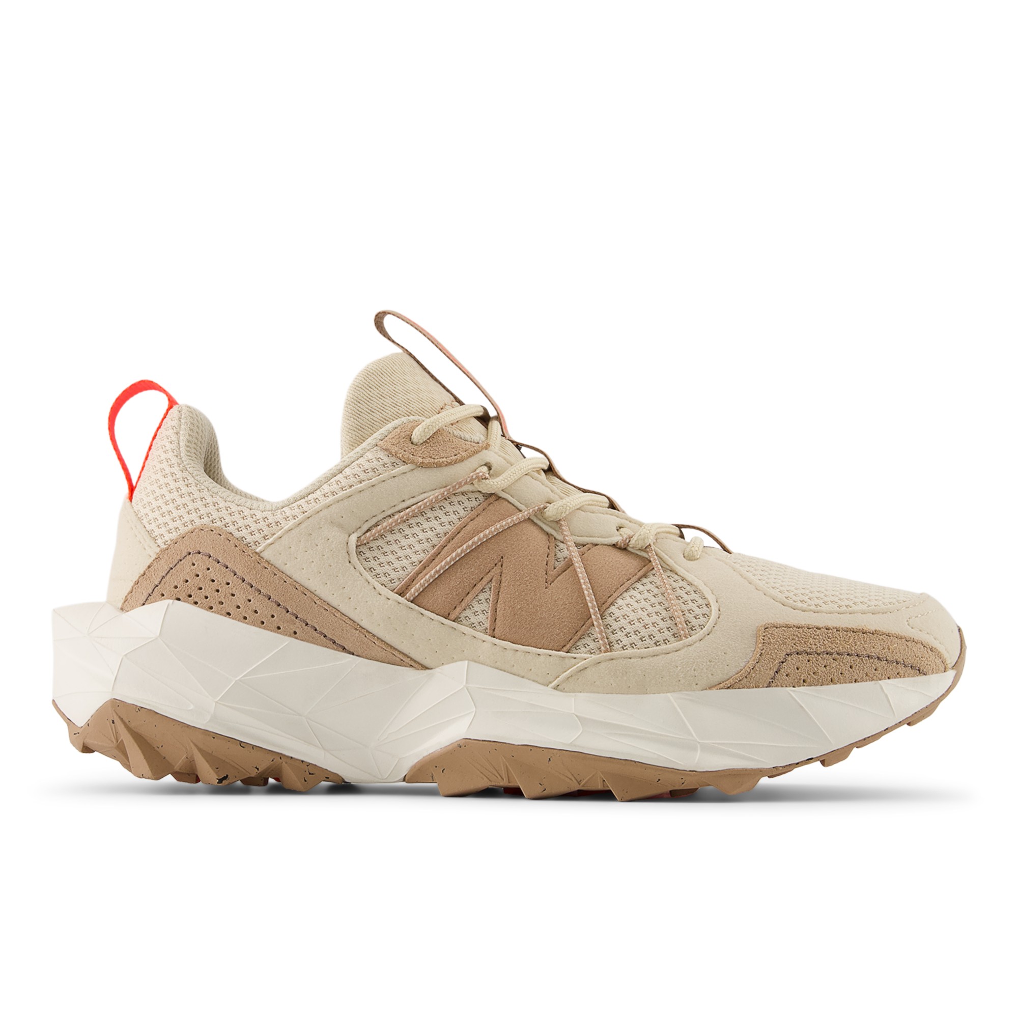Tektrel – Bisque with Flat Taupe and Urgent Red