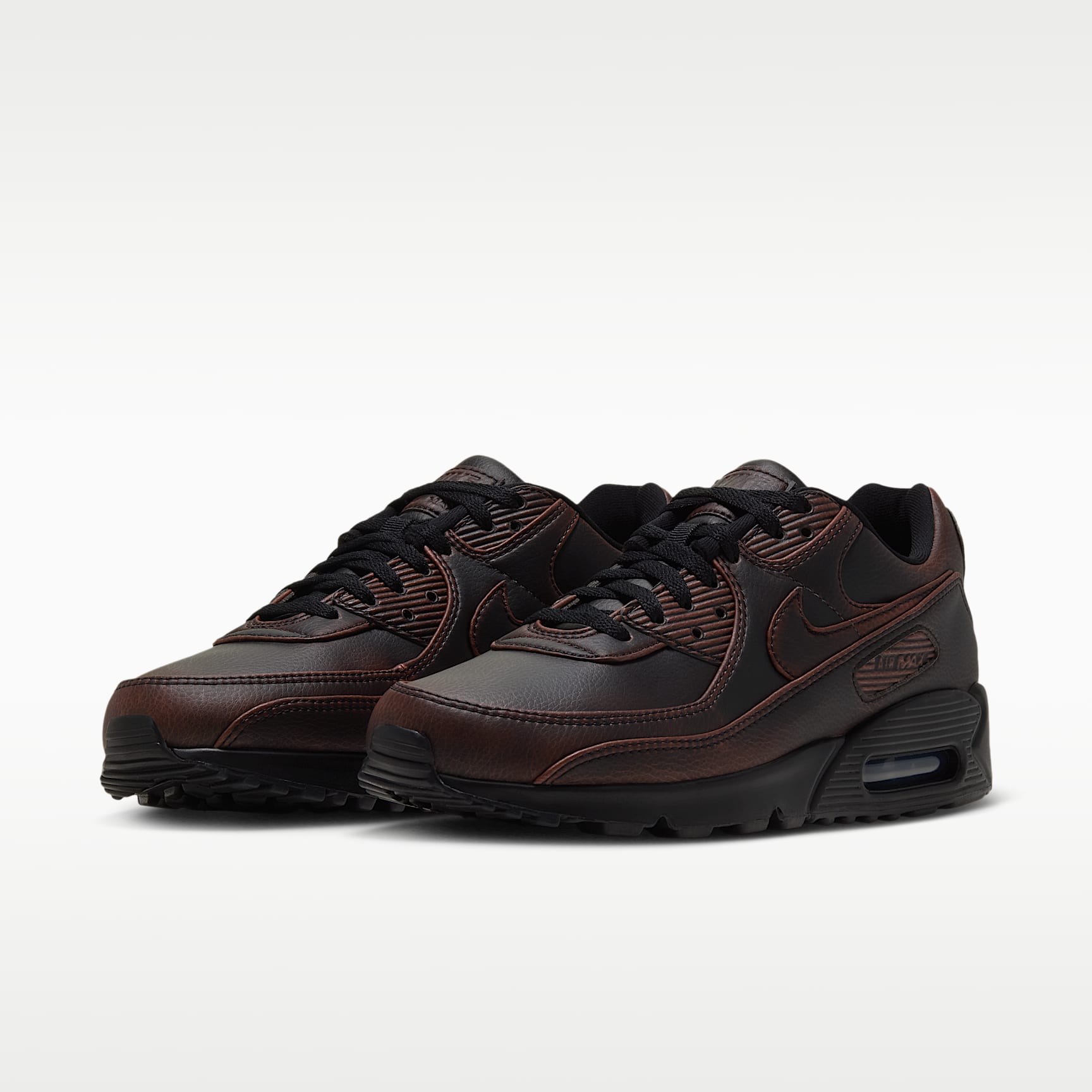 Nike Air Max 90 Premium Men's Shoes – Black/Cinnamon/Black
