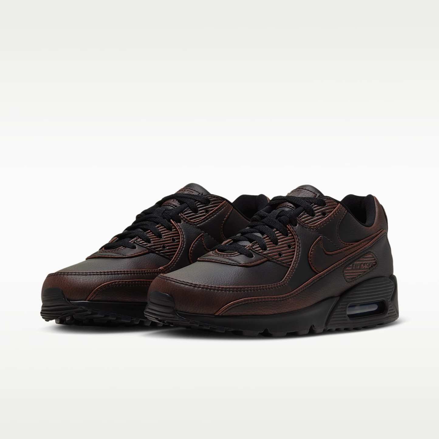 Nike Air Max 90 Premium Men's Shoes – Black/Cinnamon/Black