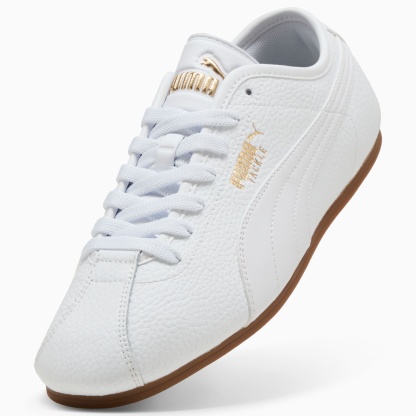 PUMA Tackle L Sneakers Unisex – PUMA White-PUMA Gold-Gum