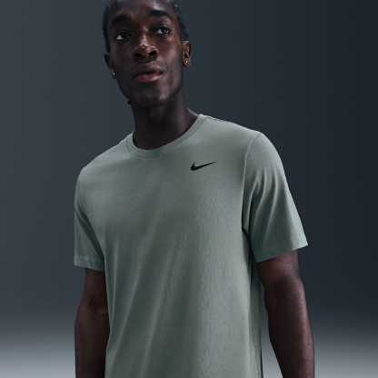Nike Dri-FIT Men's Fitness T-Shirt – Clay Green/Black