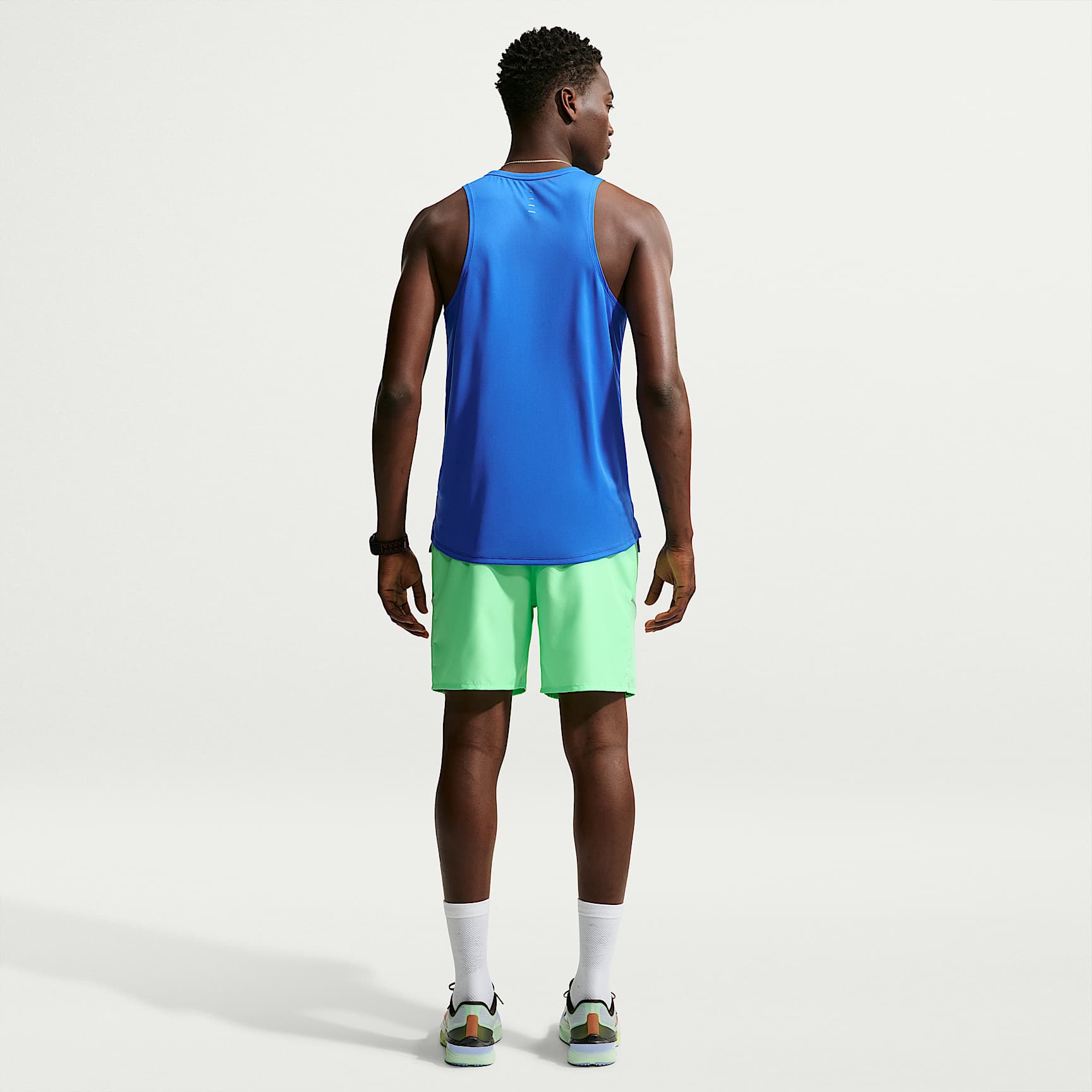 Nike Miler Men's Dri-FIT 18cm (approx.) Brief-Lined Running Shorts – Illusion Green/Cucumber Calm