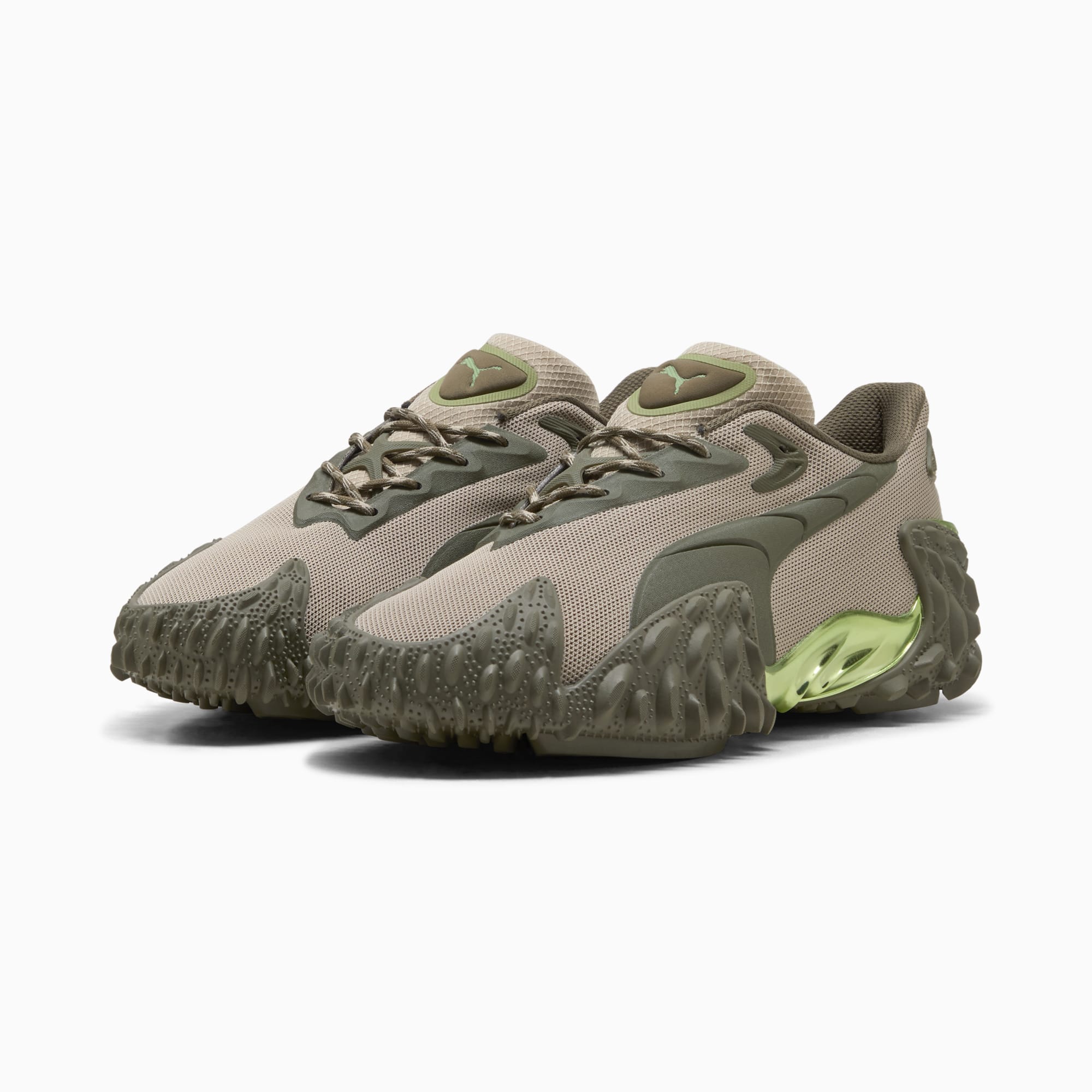 Mostro X Dots Sneakers Unisex – Pebble Gray-Loden Green