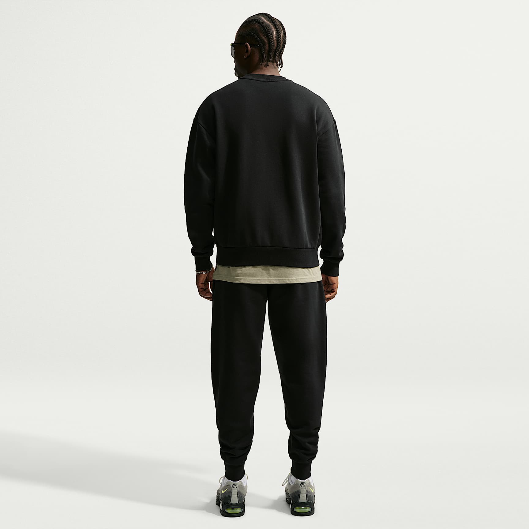 Nike Solo Fleece Men's Joggers – Total Black/Sail
