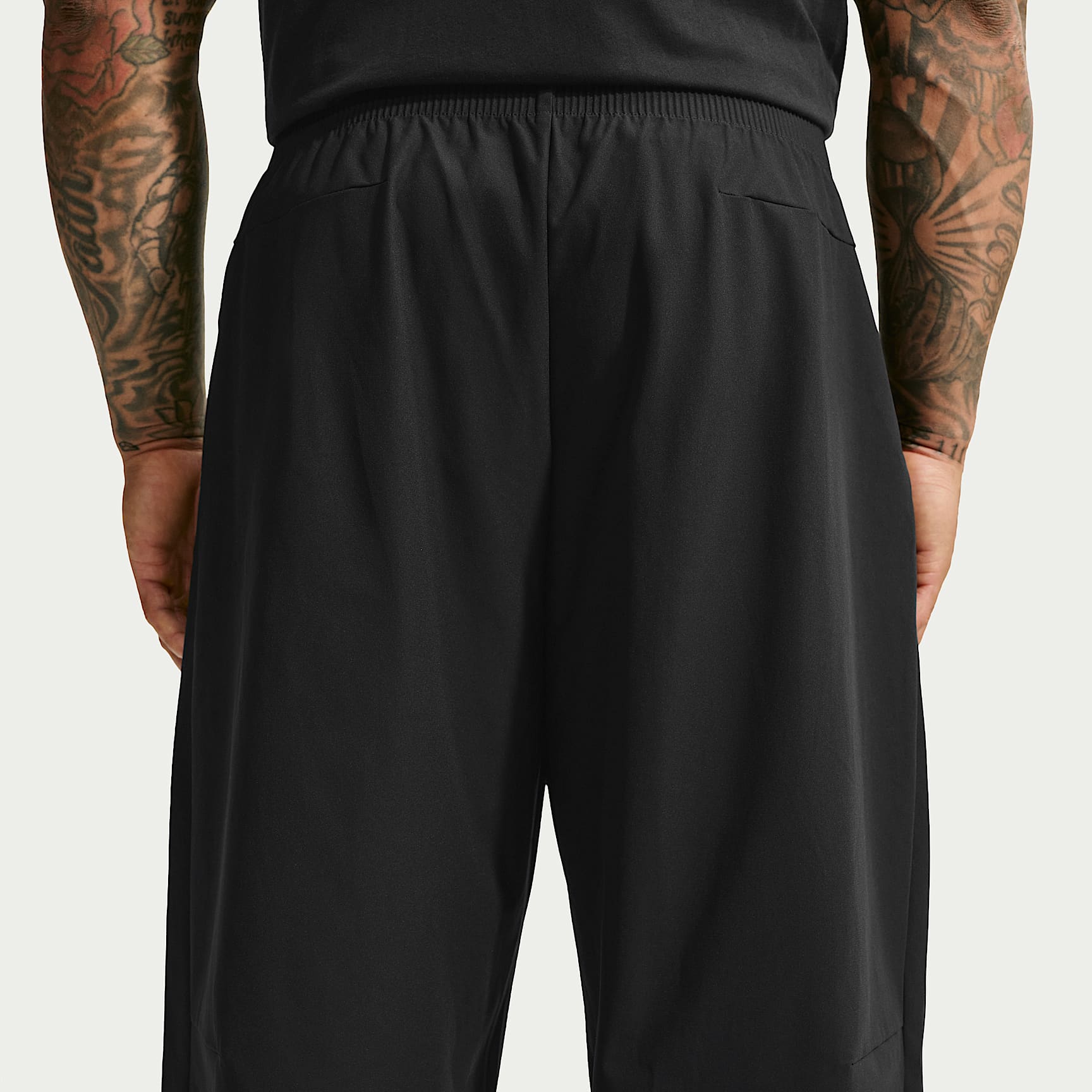 Nike 24.7 PerfectStretch Men's Dri-FIT UV Protection Barrel-Leg Trousers – Black/Black/Dark Smoke Grey