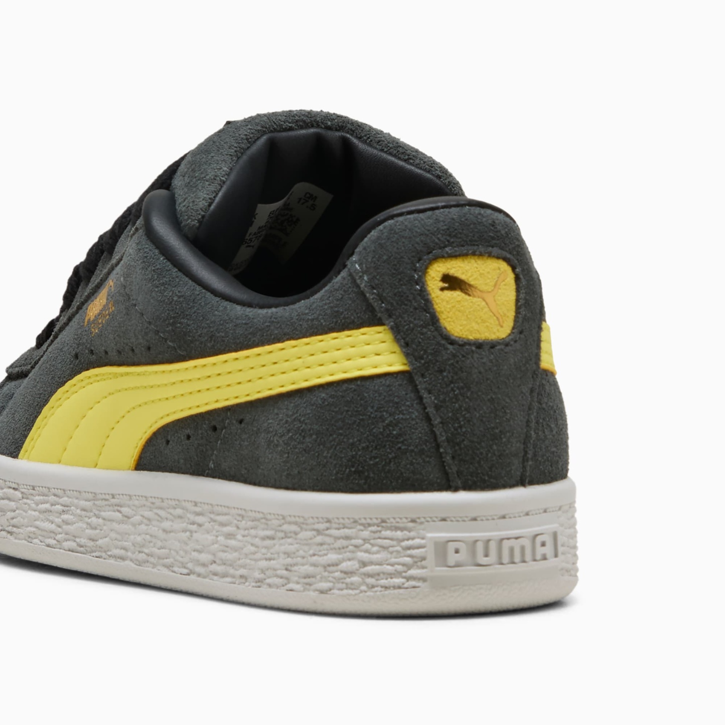 Suede XL Kids' Sneakers – Shadow Gray-Lemon Meringue