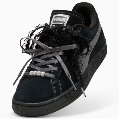 Suede Bloom Sneakers Women – PUMA Black-Slate Sky