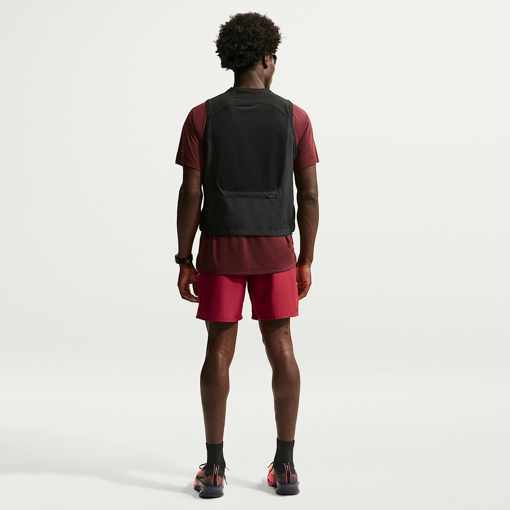 Nike Miler Men's Dri-FIT 18cm (approx.) Brief-Lined Running Shorts – Tough Red/Sport Red
