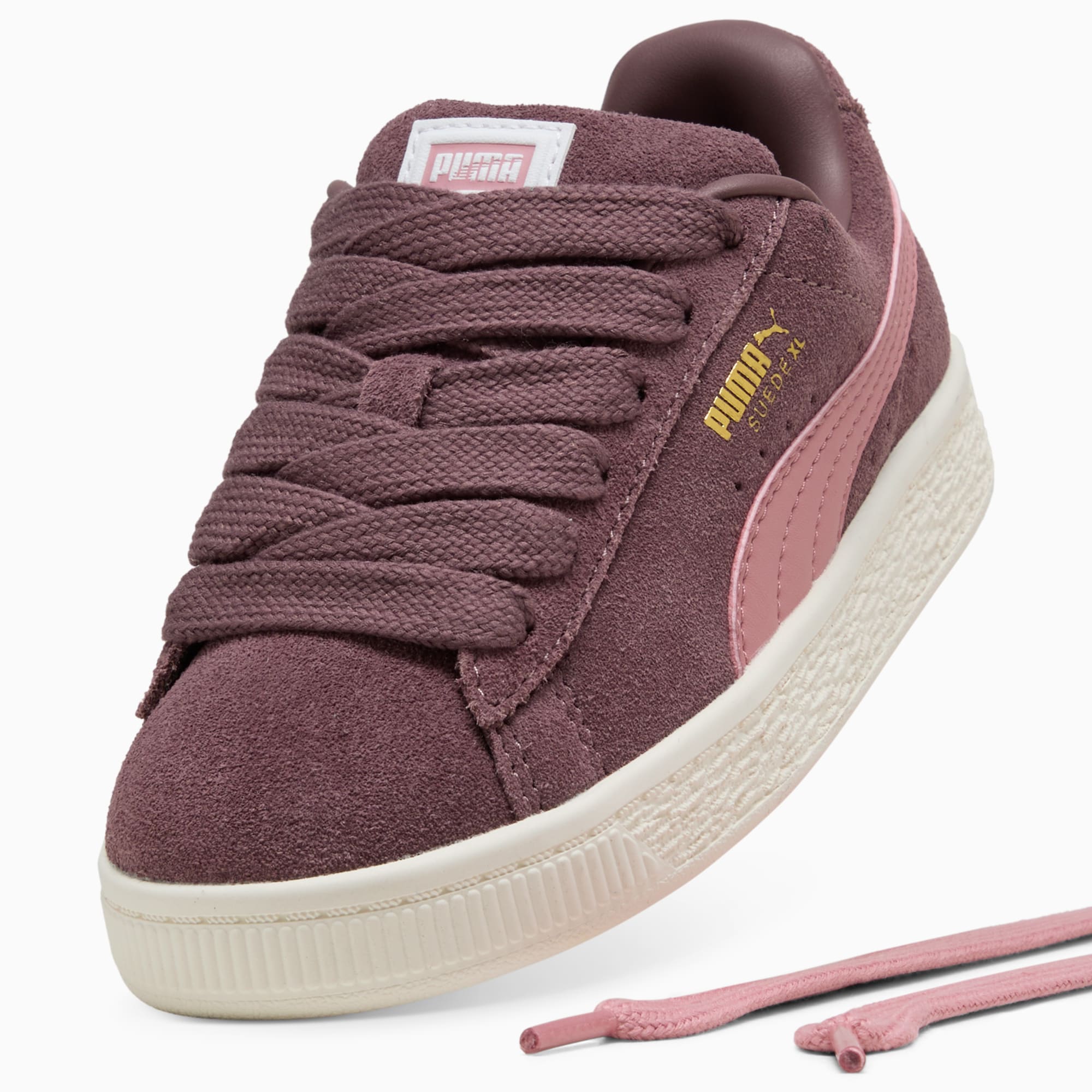 Suede XL Kids' Sneakers – Rich Cocoa-Dusky Rosewood