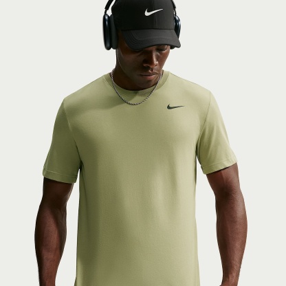Nike Dri-FIT Men's Fitness T-Shirt – Dusty Olive/Black