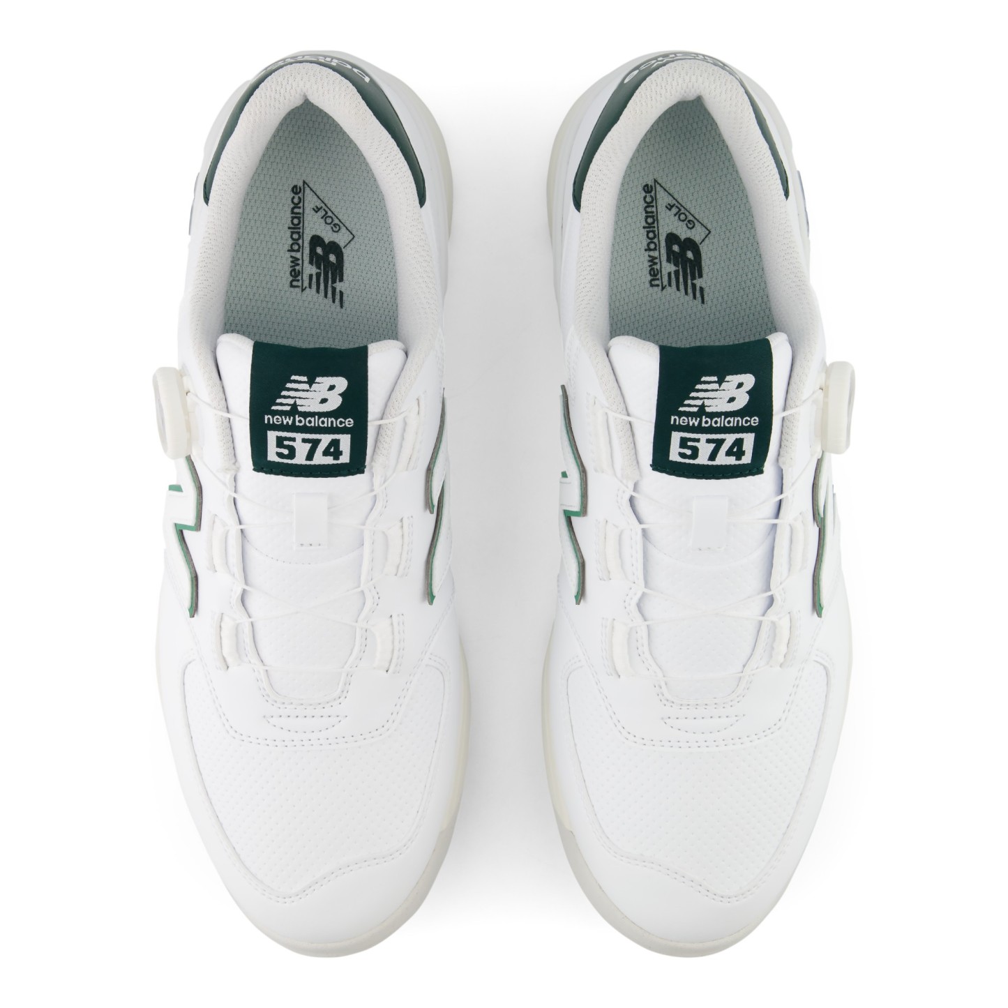 Golf 574 v4 BOA® – WHITE with NORDIC GREEN and OUTFIELD