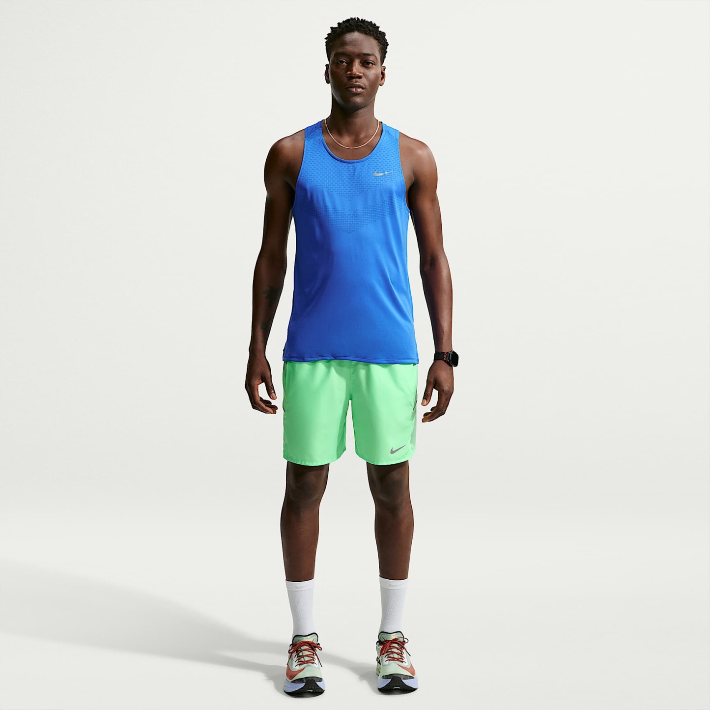 Nike Miler Men's Dri-FIT 18cm (approx.) Brief-Lined Running Shorts – Illusion Green/Cucumber Calm