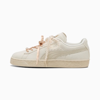 Suede Bloom Sneakers Women – Frosted Ivory-Silver Fog