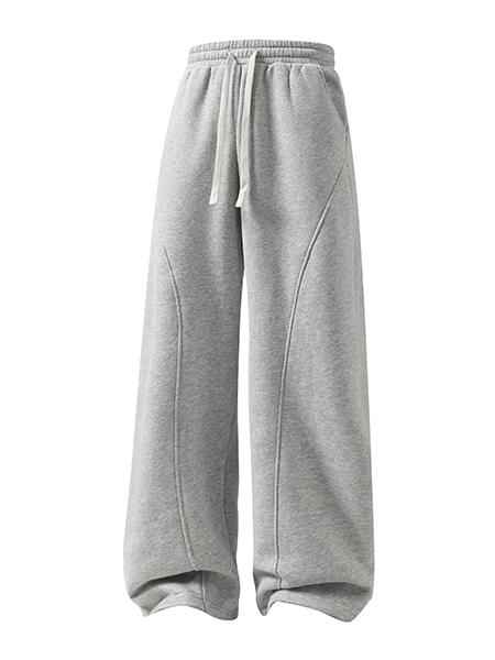 Fabricflora Unisex Curved-Seam Fleece Sweatpants
